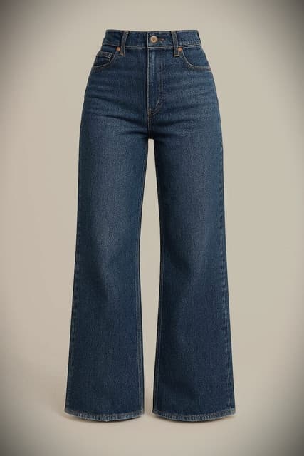 High Waist Straight Jeans